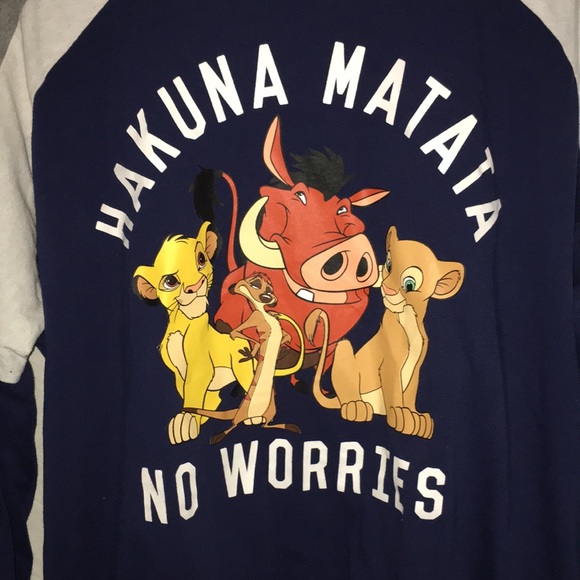 Disney Lion King Long-sleeve Tie Front T-shirt 2X - Picture 2 of 5